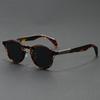 Classic Vintage Round Frame Sunglasses Women Men Interlocking Design Women Fashion Sunshade Brand Retro Sunglasses UV400 Eyewear