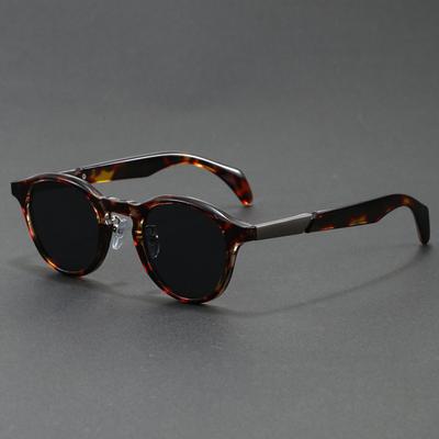 Classic Vintage Round Frame Sunglasses Women Men Interlocking Design Women Fashion Sunshade Brand Retro Sunglasses UV400 Eyewear