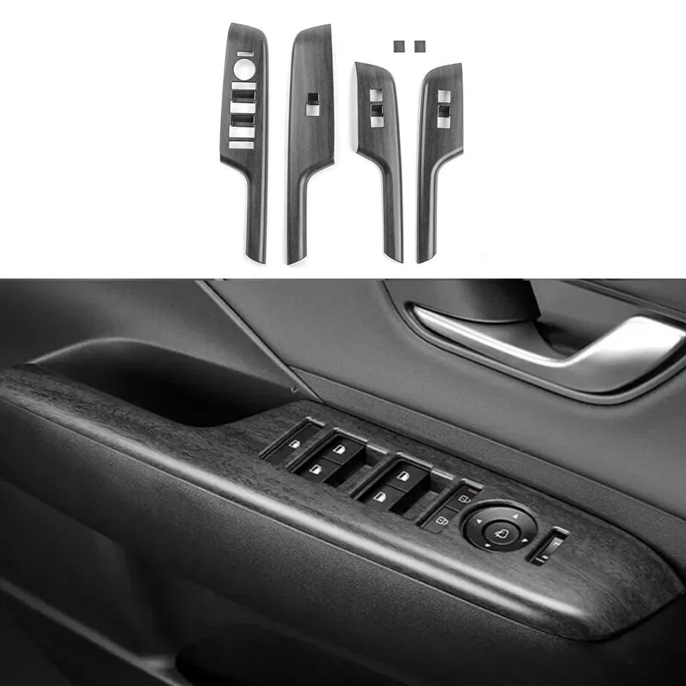 For Hyundai Kona SX2 2026 2026 Wood Grain Door Armrest Pad Decal Window Switch Button Cover LHD