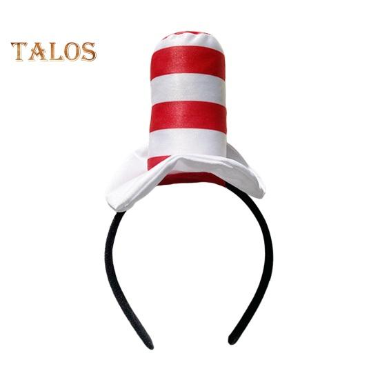 

1/2 шт. Доктор. Suess Hat Cat Headband Red White Striped Hat Dr. Костюмы Suess Book Персонаж Школьная вечеринка на Хэллоуин Косплей Аксессуары 1pc
