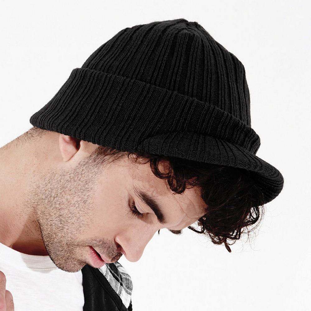 Beechfield Unisex-Wintermütze mit schlichtem Schirm