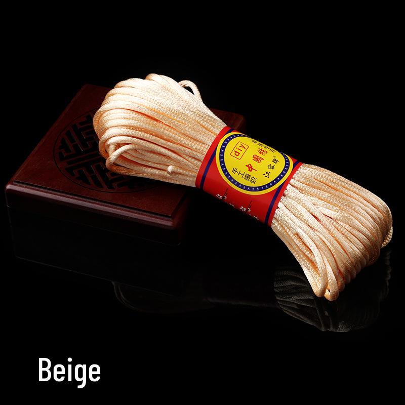 Red Polyester Chinese Knotting Cord for DIY Bracelets and Beading