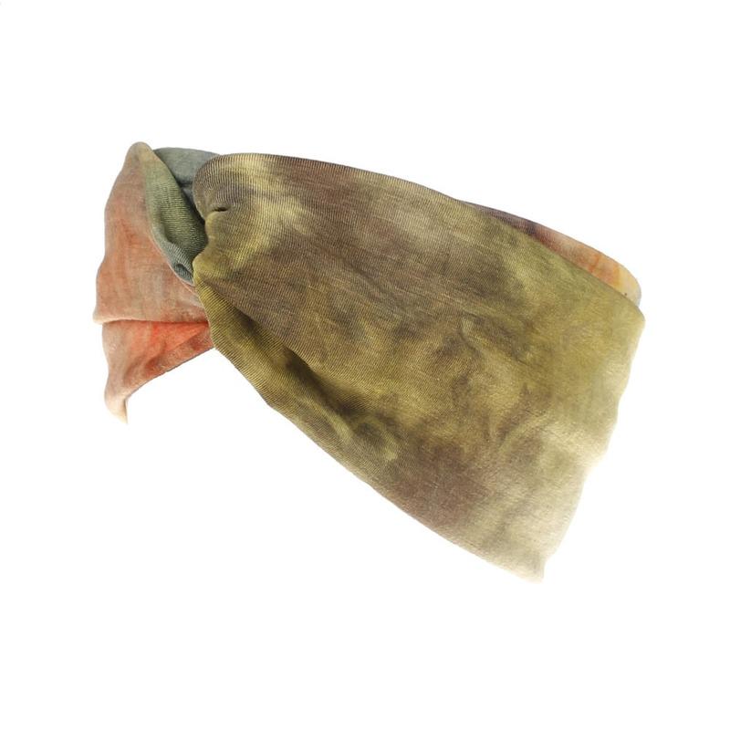 Retro Korsknuten Dam Flickor Elastisk Yoga Turban Knuten Hårband Sport Huvudband Bredt Huvudband
