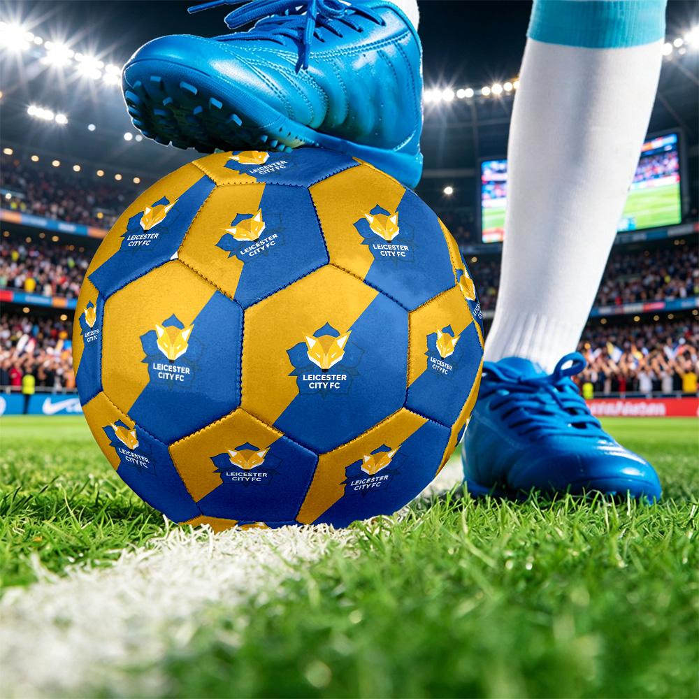 Leicester City FootballPrinted Size 5 Soccer Botball, Anti Slip Adult Match Football Souvenir for Football Fans