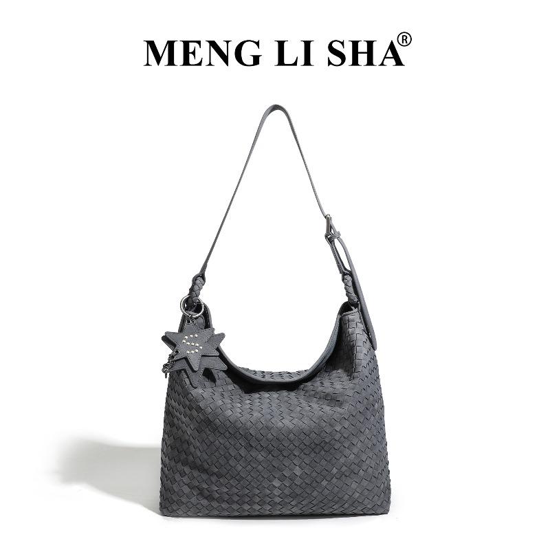

autumn and winter new fashion hand-woven bags, shoulder underarm crossbody tote bag, suede casual handbag