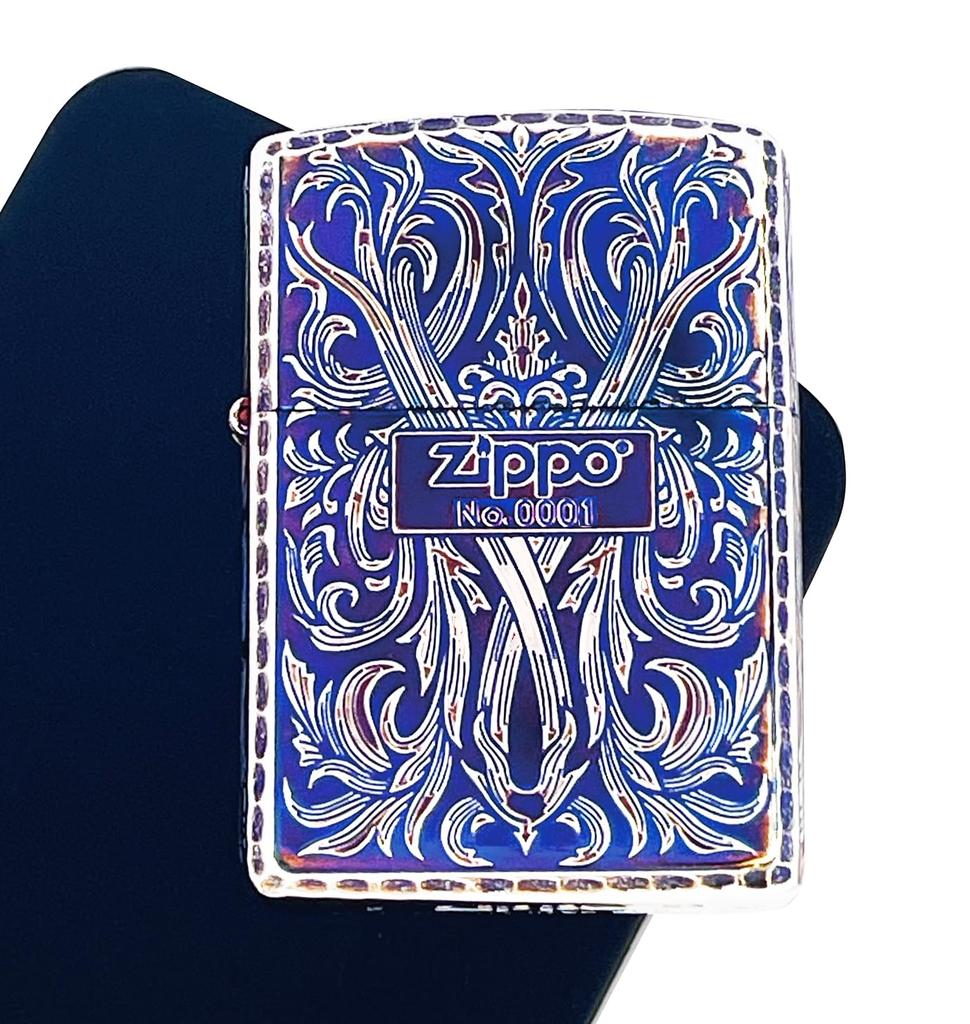 ZIPPO Box Armor Limited Edition Serial Number Arabesque 162GI-luxury3 [Premium Included] (Aurora Silver)