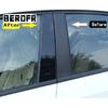 6PCS Polished Pillar Posts  For Jeep Compass 2007 2008 2009 2010 2011 2012 2013 2014 2015 Window Trim Cover