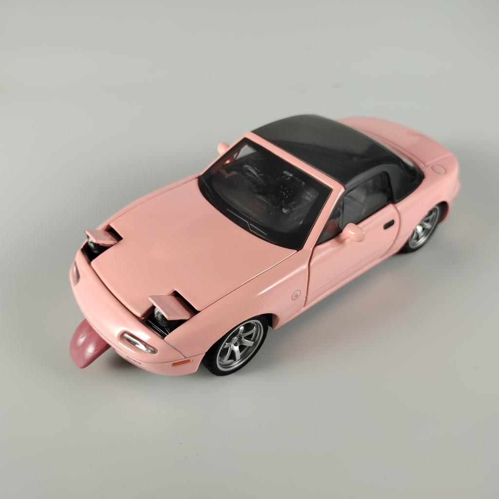1:32 MAZDA MX-5 Alloy Diecast Racing Car Model Simulation Sound Light Children's Educational Toys Birthday Present For Boys