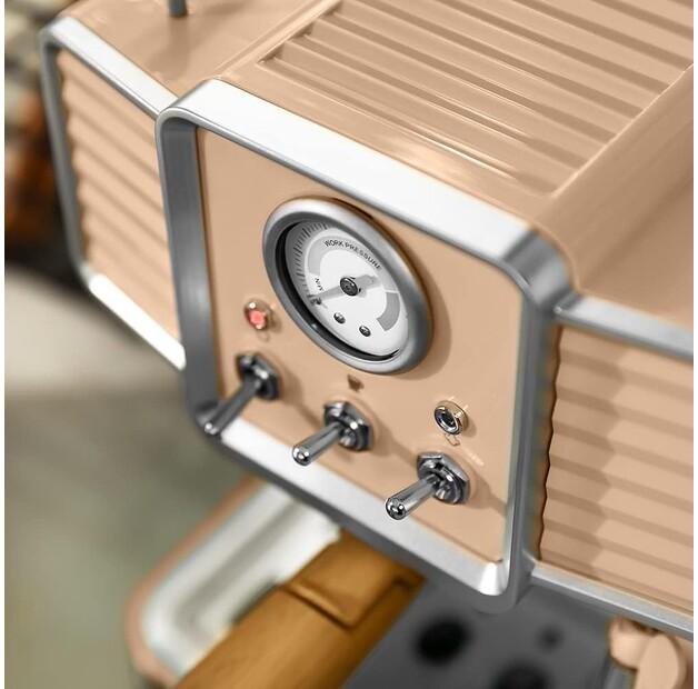 Кофеварка Cecotec Power Espresso 20 Traditional светло-бежевый (01585)