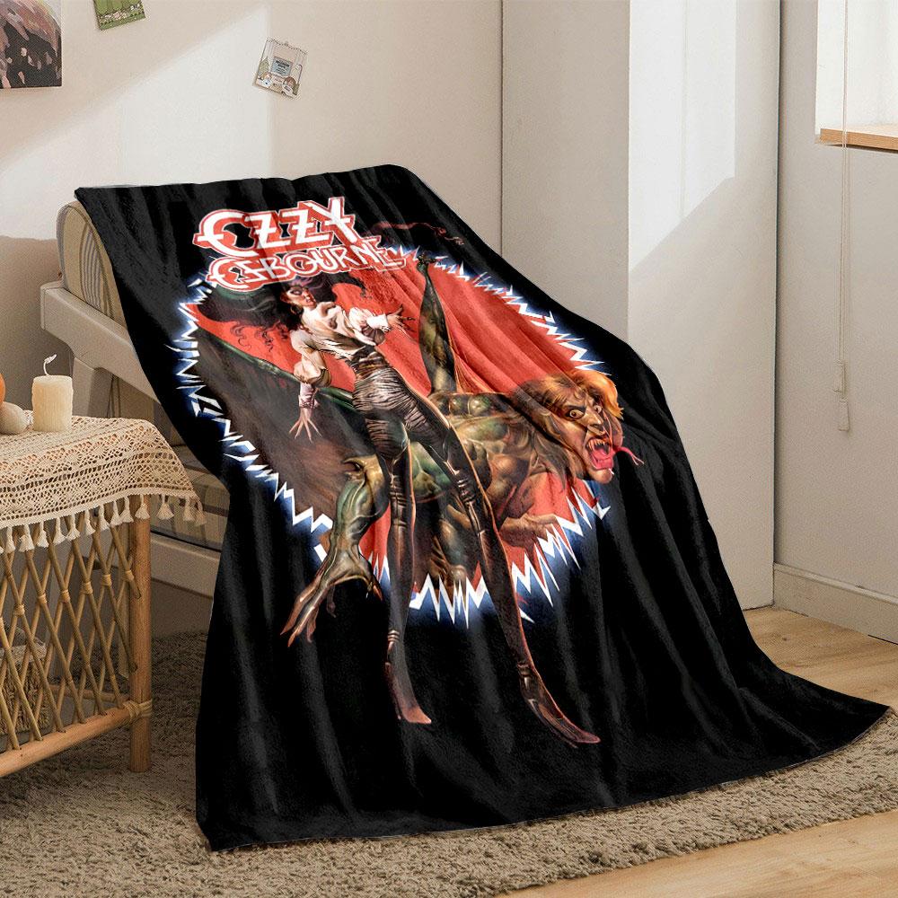 Dynamic Fantasy Artwork with Bold Typography and Intense Color Contrast. for All Seasons Blanket Lunch Break Throw Gift