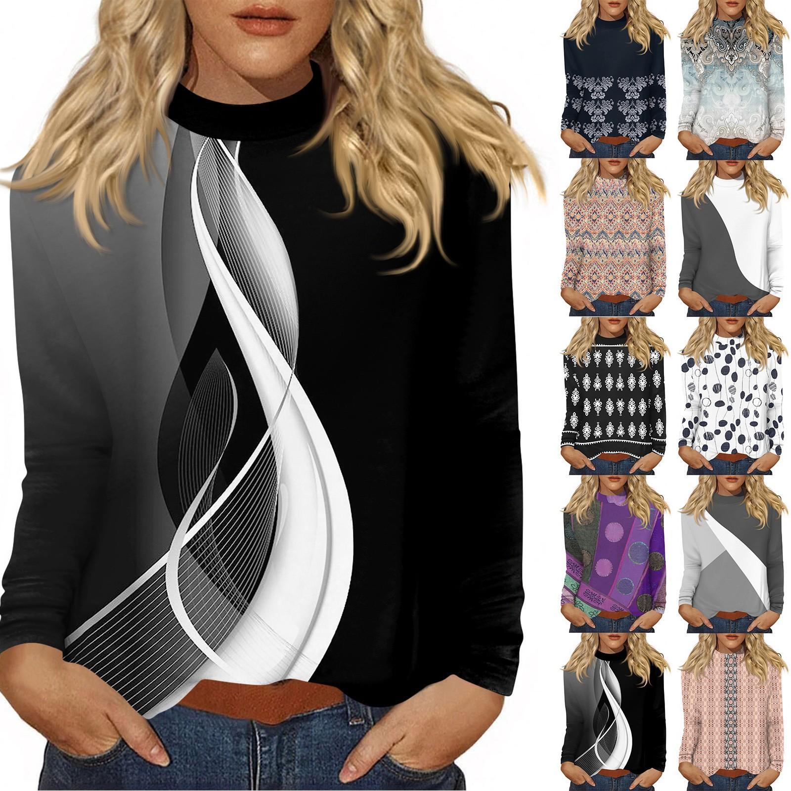 

Women s Daily Casual Long Sleeve Mid Collar Top L рожевий