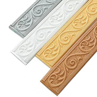 3D Wandleiste Sockelleiste Bordüre Selbstklebend Wasserdicht Sockelleiste Tapete Wandaufkleber Für Wohnzimmer Heimdekoration ARI