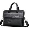 The neutral color men's handbag is suitable for business trips and can also be carried  e shoulder.It is made of PU material