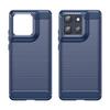 Etui dla Motorola Moto G100 Pro 5G/G86 5G Ochronne Etui na Telefon Tekstura Włókna Węglowego Szczotkowane