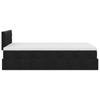 Ottoman Bed with Mattress Black 120x190 cm Velvet