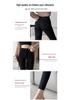 Women's High-Waisted Magic Black Slimming Pencil Pants - Plus Size, Elastic, Tight Fit for Spring and Autumn.