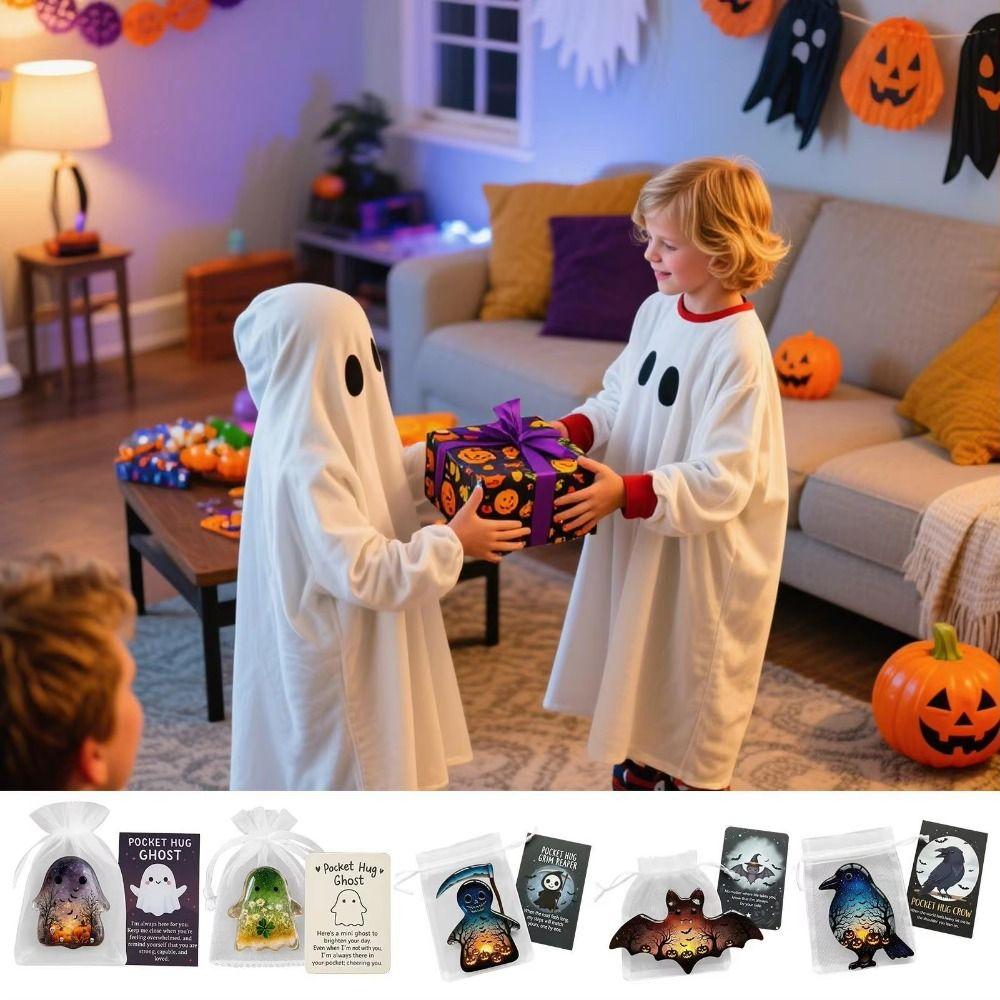 Emotional Support Ghost Pocket Hug Motivational Figures Encouragement Cards  Travel Companion