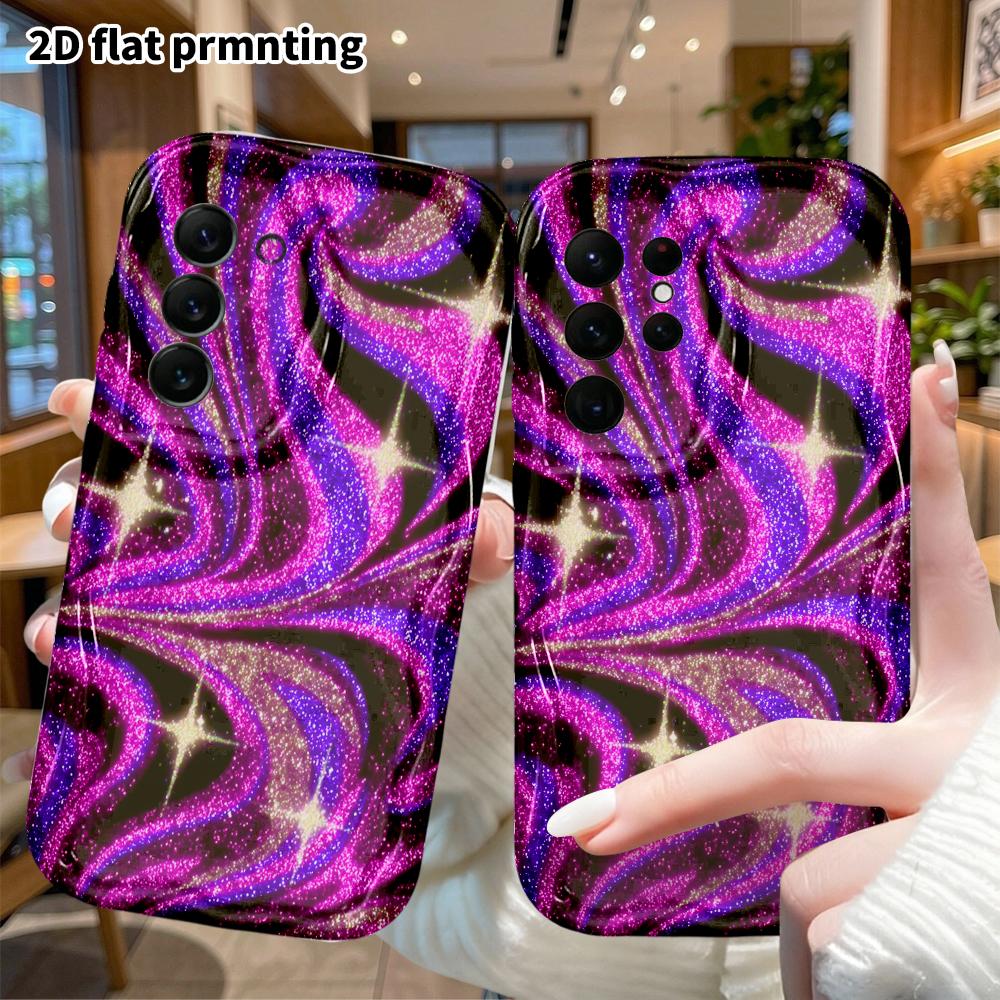 Phone case: 2D flat, suitable for Samsung Galaxy A34 A35 M05 M06 S20 S22 S21 FE Plus 5G protective case, swirl background, perfect Christmas and Hallo