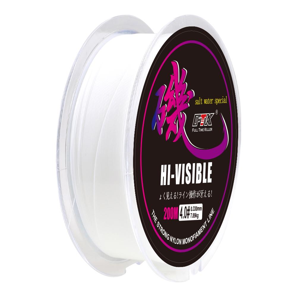 200M Rockfish Line Abrasion Resistant Nylon Freshwater and Saltwater Long Casting Line 6LB-40LB