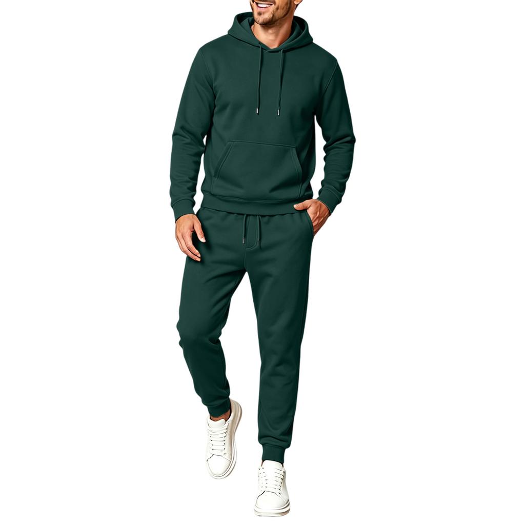 Herren Pullover Hoodie Sweatshirt Sportliches Set Freizeit Training Workout Trainingsanzug
