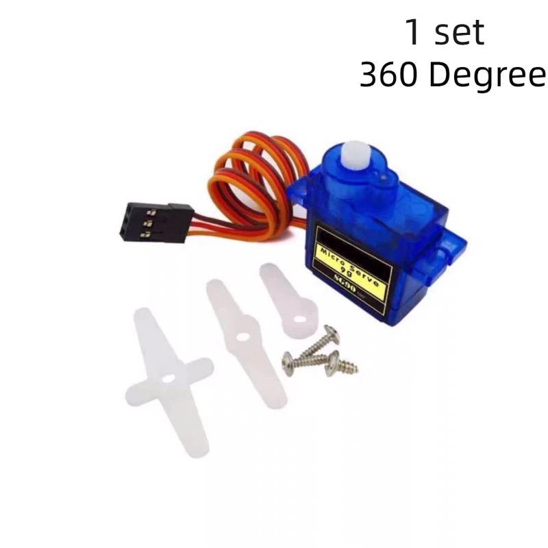 SG90 Mini Micro Servo Motor 6Pcs Kit 180/360 Degree Plastic Gear for RC Boat  DIY Electronic Experiments