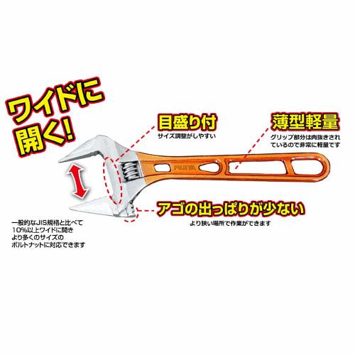 Fujiya Light Monkey 0-43mm (Lightweight, Wide Opening) FLA-43G-F