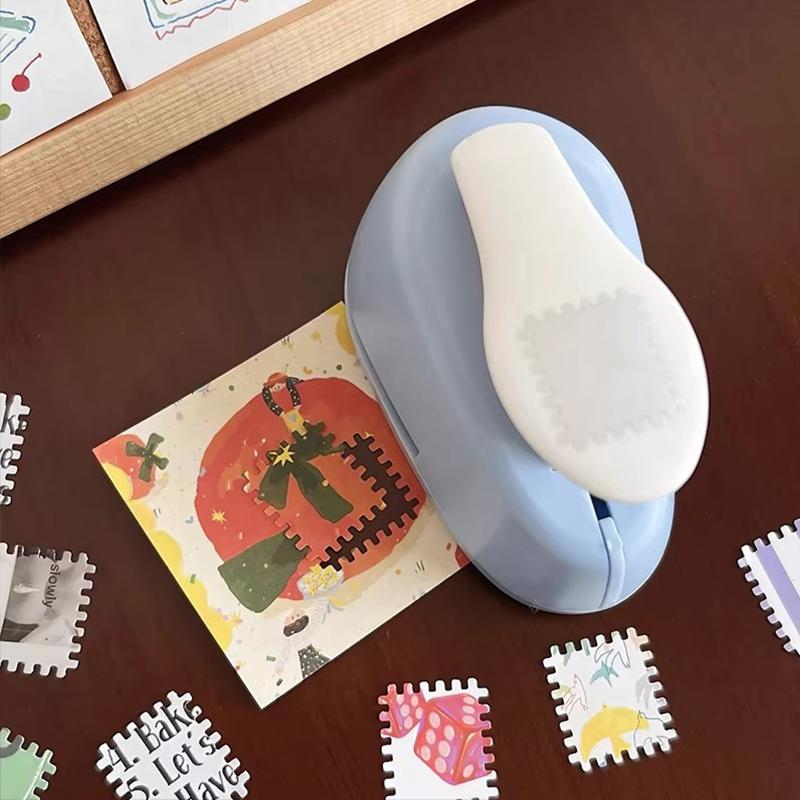 Hul- og prægeværktøj, Stempel Manuel Prægning Dekorativ Stanser, Velegnet til Scrapbooking, Dagbøger, Kortfremstilling