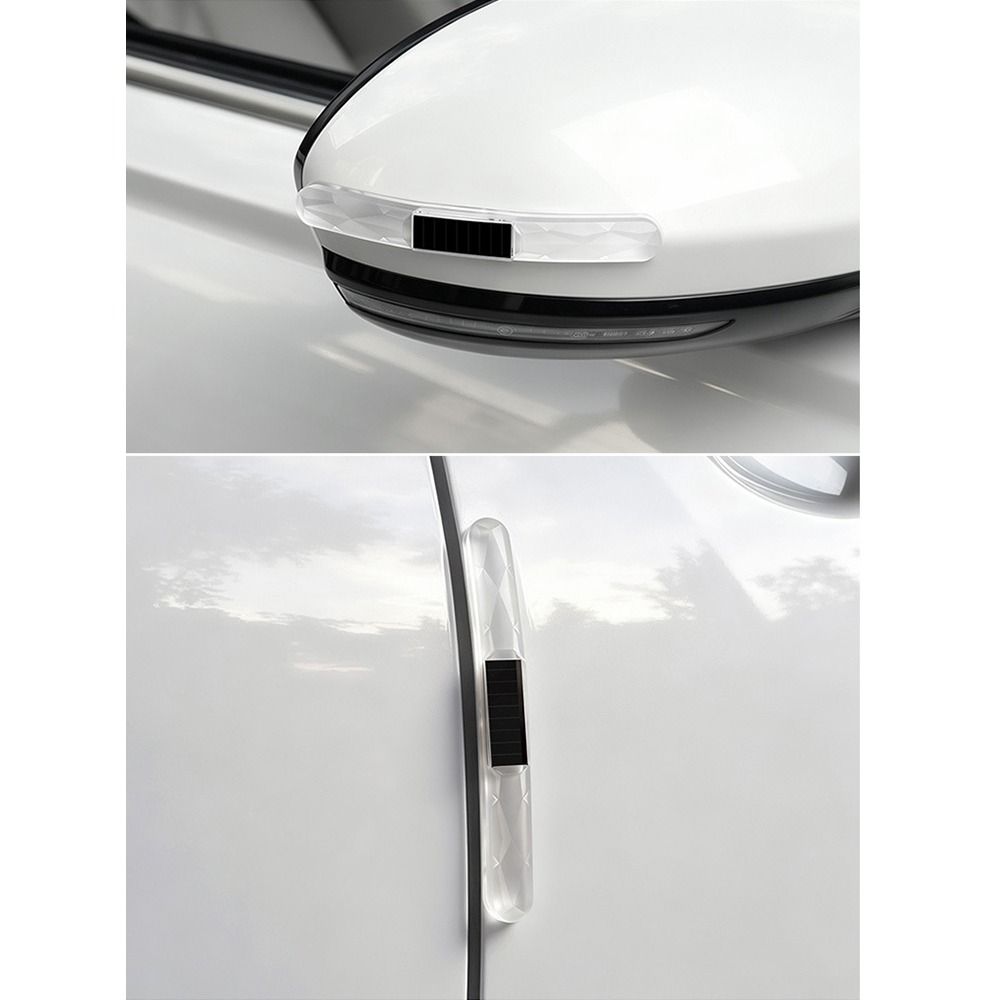 Waterproof Car Anti-collision Warning Light Solar Powered Door Handle Protector Night Driving