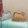 2025 Fashion Gold Diamond Evening Bags hasp Luxury Handbag Elegent Chain Women Shoulder Crossbody Bag Wedding Party Clutch bags