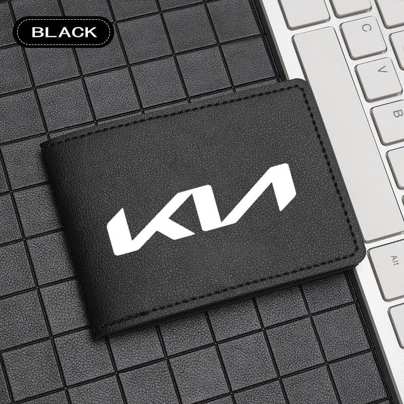 Car Slim Credit Card Holder Wallets Money Clip Purse For KIA KN K3 K5 Sportage Rio Sorento Picanto Ceed RIO 2 3 4 Accessories ljcmw22