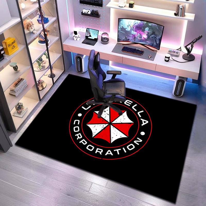 Sci-Fi game Resident Evil, Umbrella Corporation, soft carpet, home living room, office chair pad, door mat, door mat carpet U6