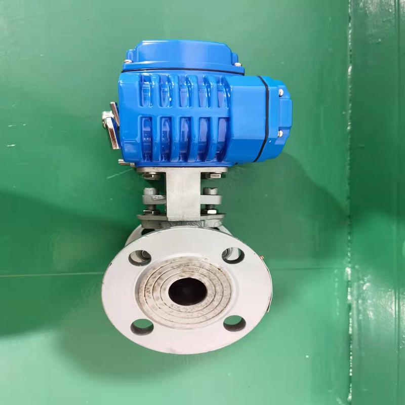 Electric High-Temperature Stainless Steel Ball Valve Q941F with Proportional Regulating and Cut-off Functions.