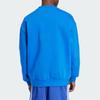 Adidas Originals Adicolor Brand Logo Embroidered Color Block Striped Comfortable Simple American Sweatshirt Men sweatshirt Blue IZ2479