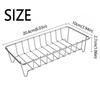 Modern Bathroom Storage Rack Waterproof Stainless Steel Kitchen Storage Stand Hollow Out Large Capacity Soap Dish Holder