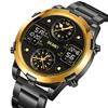 Luxury Reloj Hombre SKMEI 2212 Multifunctional 4Time Large Display Digital Watch for Men