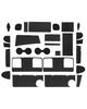 LANGBEAN Interior Rubber Mats for Nissan Serena Door Pocket Interior Serena Custom Set C28, Non-Slip Mats, Scratch-Resistant, Noise-Reducing, Parts,