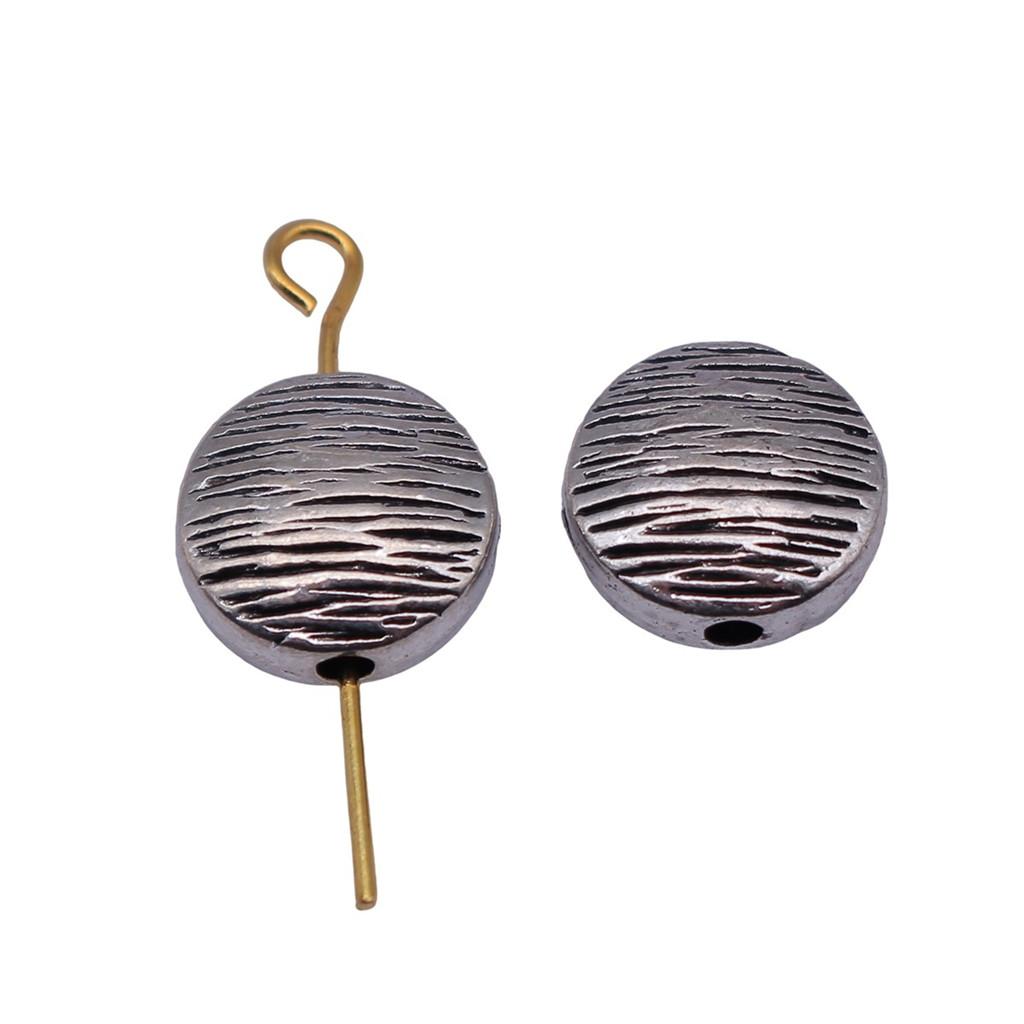 Runde Perlen mit kleinem Loch Antike Metallanhänger Abstandshalter Schmuckherstellung Zubehör
