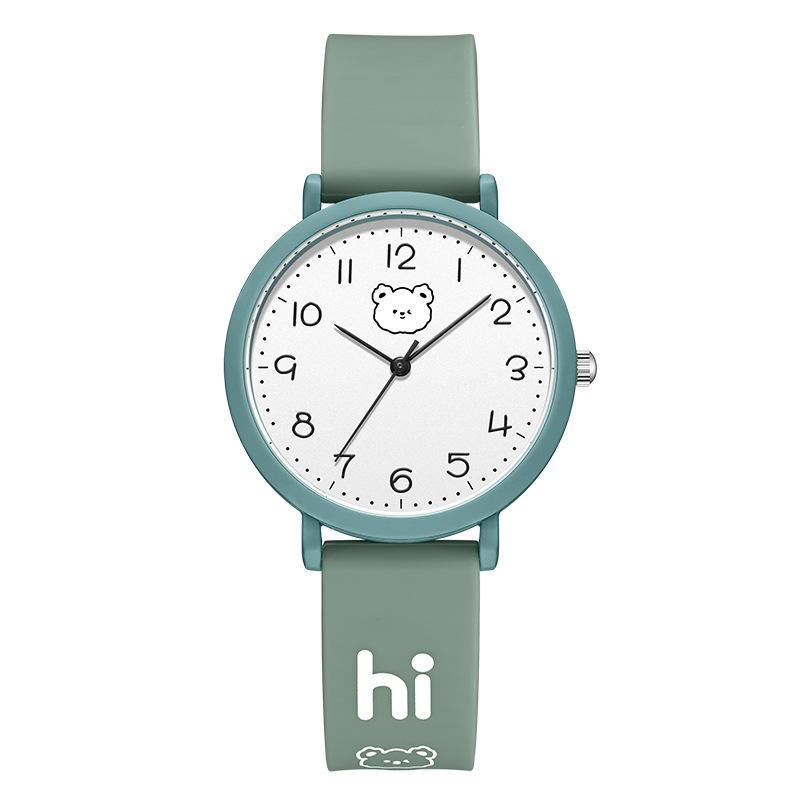 Cartoon Animation Student Watch Candy Color Waterproof Silicone Watch Small Fresh Junior High School Quartz Watch