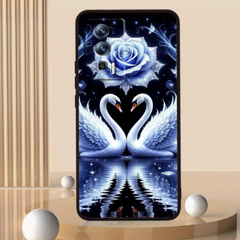 Cartoon Anime Duck Pattern Phone Case For Xiaomi Redmi 12 13C 12C 13 10C 9T A2 9A 9C 7A Note 10S 8T 10 9 8 Pro 4G 5G Black