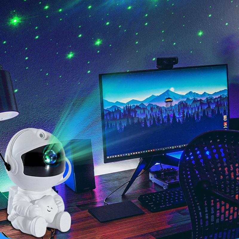 Wireless Remote Control Astronaut Projector Unique Home Decorative Nebula Ceiling Light Creative Night Lamp for Bedroom