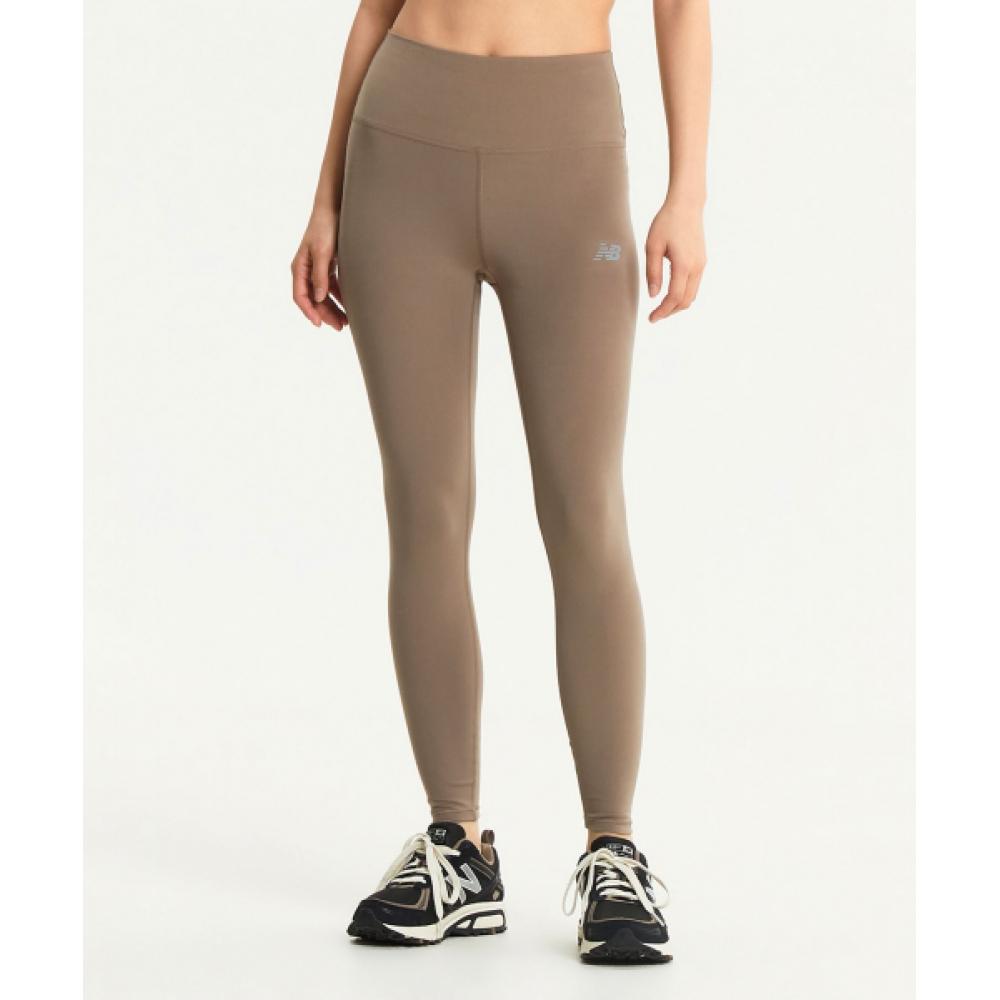

New Balance Nbnse4p022 Women Harmony 25 Inch High Rise Leggings Brown 85 BROWN/S 070