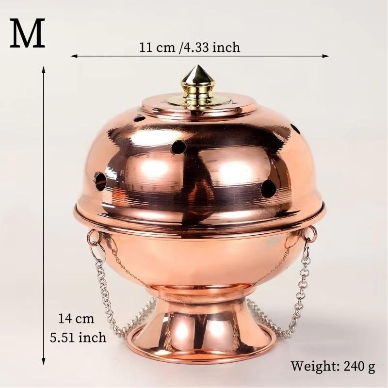 Classical Copper Hanging Incenses Burners Traditional Tibetan Censers Stove with Chain For Family Use And Table Decors