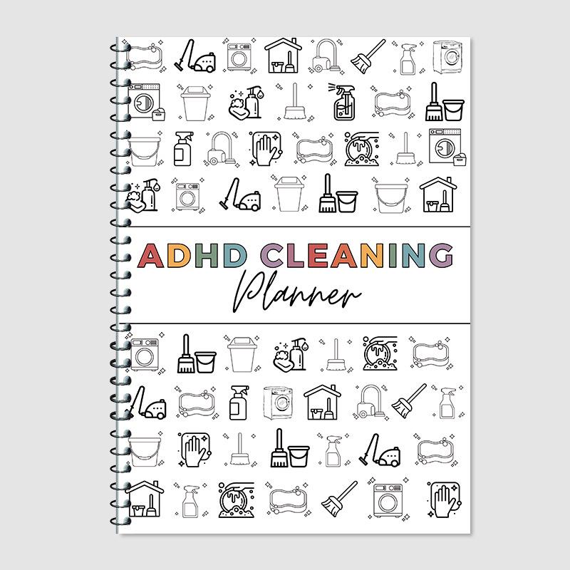 ADHD HOME CLEANING Schedule Planner: Annual Cleaning List Available Now