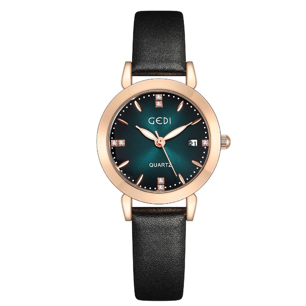 Fashion Light Luxury Calendar Ladies Casual Belt Waterproof Quartz Watch