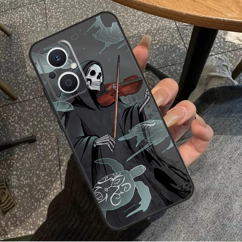 Music Violin For OPPO Reno 10 11 12 13 14 Pro 7 8 Lite 8T 11F 12F 13F 14F OPPO Find X8 X9 X5 X6 Pro Case