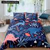 Cartoon Dinosaur King Queen Duvet Cover Jurassic World Animal Bedding Set Universe Galaxy Quilt Cover Polyester Comforter Cover