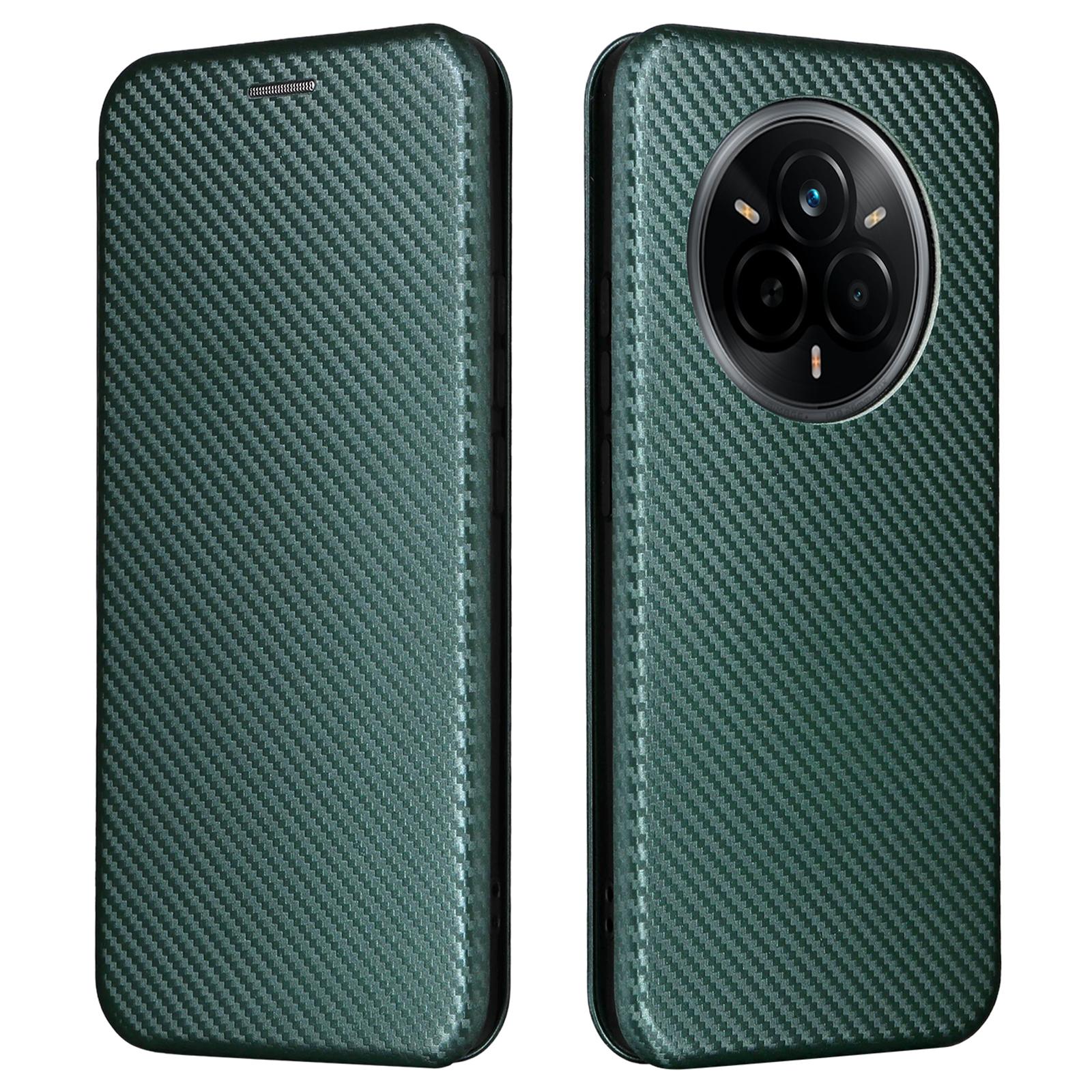 

Для Realme 14 Pro 5G Чохол Текстура вуглецевого волокна Ударостійкий Чохол для телефону з ПУ шкіри C