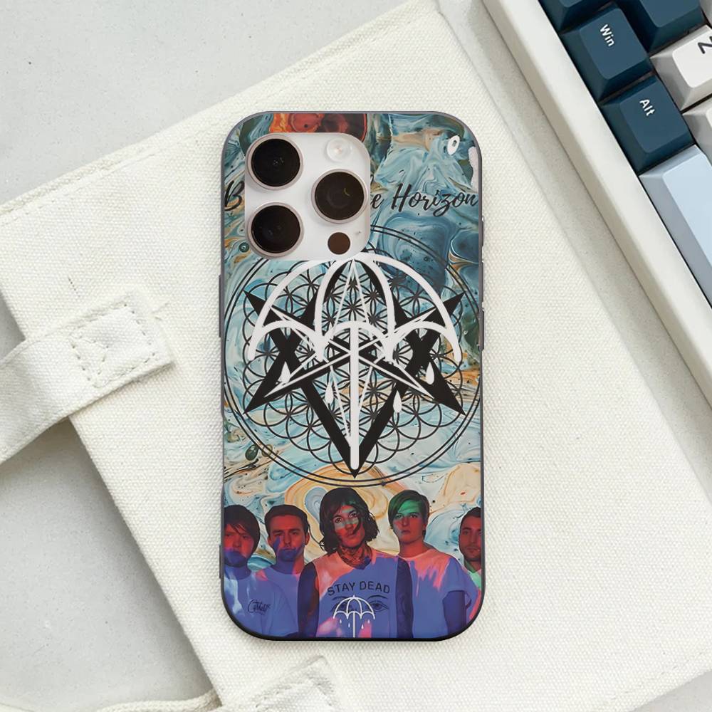 Rock Band B-Bring M-Me The H-Horizon Phone Case For IPhone 17 16 15 11 12 13 14 Pro Max Soft Corrugated Silicone Cover Case
