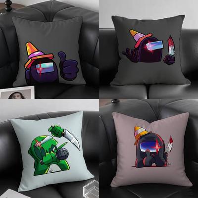 1pc Are You The Impostor Anime Pillow Case Square Bedroom Sofa Leisure Comfort Cushion Car Living Room Home Decoration