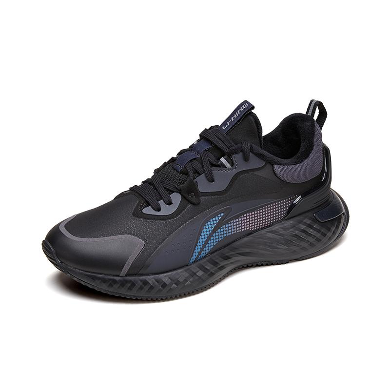 New LiNing Wear Resistant Lightweight Rebound Low Top Casual Shoes Women's Black AGLU196-1